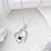 HUKKUN Mops Kette Silber 925 Mops Anhänger Halskette Mops Mops-Schmuck Hunde Mops Geschenke Damen