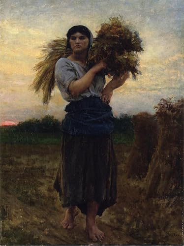 Pintura murales decor de Jules Adolphe Breton impresa en lienzo premium 60x90cm