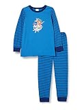 Schiesser Jungen Capt´n Sharky Kn Schlafanzug lang Pyjamaset, blau, 92