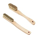 Premium Rock Climbing Brush with Thick Ultra Durable Boar's Hair Bristles, Bouldering Brush with Strong Handle, Uni-Sex Boulder Brushes as Rock Climbing Gift (CJ-CB2010A + CJ-CB2045B)