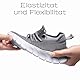 Damyuan Laufschuhe Herren Schuhe Sneaker Sportschuhe Turnschuhe Wanderschuhe Tennisschuhe atmungsaktiv leichte Gymnastikschuhe Freizeit straßenlaufschuhe Grau 46