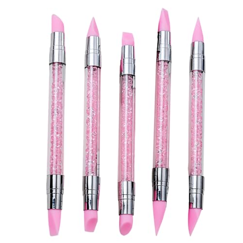ネイルスカルプチャーペン | ダブルティップド彫刻ペン,ネイルケア用品、滑り止めハンドル 爪造形・描画・成形用デザイン補助ツール