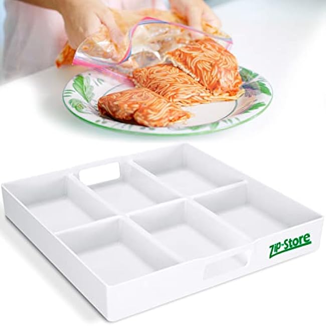 Freeze n Serve - Organize Your Freezer - Freeze In Bulk, Serve In Portions, Perfect For Meal Prep + Portion Control + Organization, Freeze Leftovers, Like An Icecube Tray For Food