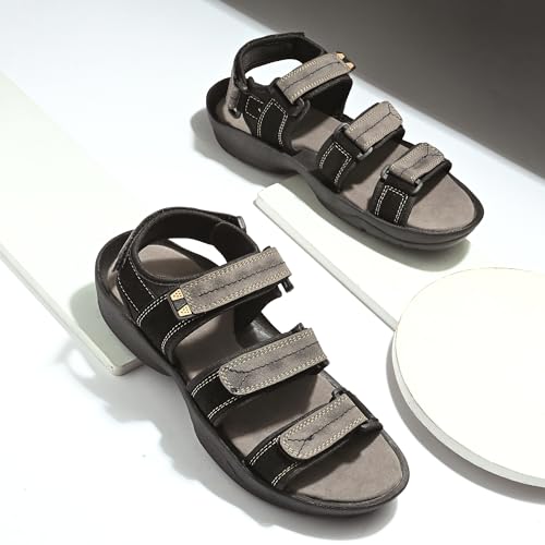 Image of Centrino Sandals for Men | Stylish Men's Casual Sandal for Office & Travel | Comfortable Sandals with Grip Insole & Quality (8141)