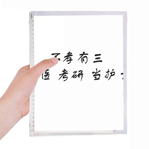 Cahier à spirales rechargeable en papier premium avec citation chinoise inspirante