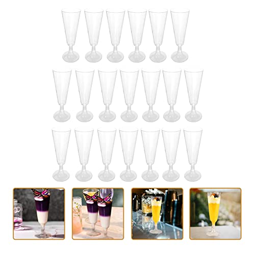 Luxshiny 20Pcs de Vinhos Copos de Champanhe Flautas de Vinhos Xícaras de Vinhos Festas de de Champan