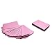 100x Premium Mylar Foil Open Top Bags (6cm x 9cm) Perfect for Sample Giveaway (100, Pink)