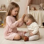 26 Inch Lifelike Reborn Toddler Doll, Realistic Baby Doll with Full Vinyl Limbs and Cloth Body, Newborn Girl Dolls Hand Rooted Blonde Hair & Blue Eyes, 4.4 lbs Realistic Toddler Toy Gift Set
