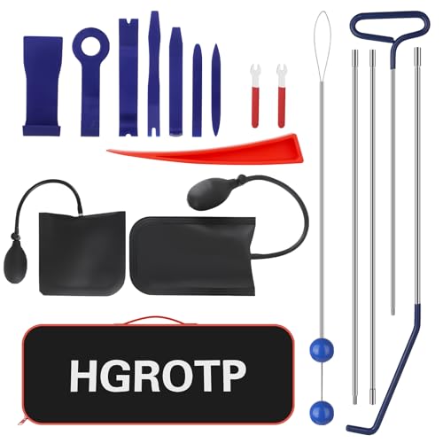 Hgrotp 17PCS Stainless Steel Repair Tools，Emergency Tool Kit with Carry Bag