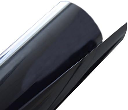 Iron On Heat Transfer Vinyl HTV Roll - 15" x 5' Black - Easy Application Strong Adhesive Sheets - Compatible with Cricut Silhouette Cameo and Heat Press