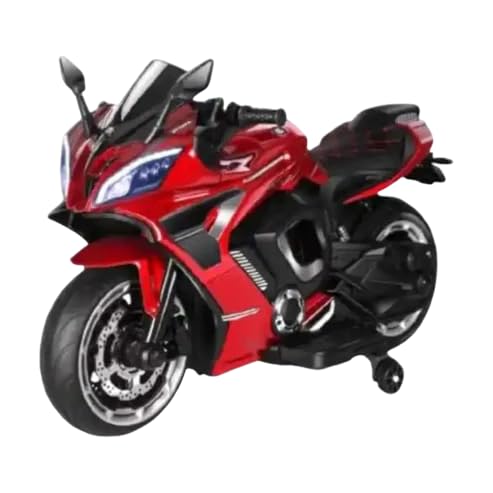 Image of Playland | R9 Rechargeable PL 6655 12V Battery Operated Ride On Bike for Kids, Fun Electric Bike for Outdoor Adventures | Safe and Fun Kids' Ride-On Toy |1 to 6 Years RED