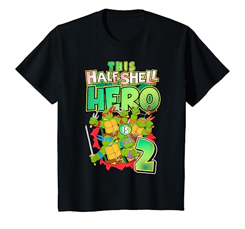 Mademark x Teenage Mutant Ninja Turtles - Kids Teenage Mutant Ninja Turtles This Half Shell Hero is 2 T-Shirt