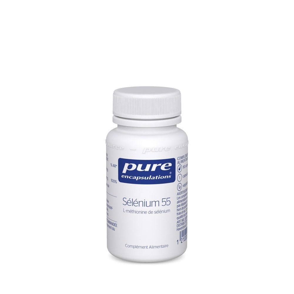 Pure Encapsulations - Sélénium 55 - L-Méthionine de Sélénium - Oligo-Élément & Antioxydant - Aide au Fonctionnement Normal du Système Immunitaire - 90 Gélules Véganes