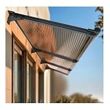 Baldacchino per porta esterna, protezione dai raggi UV, pioggia e sole, design grande per lavandino, 40 x 140 cm, resistente, per casa e ufficio, tettoie resistenti alle intemperie