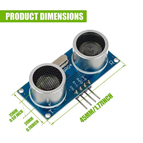 HC-SR04 Ultrasonic Module Distance Sensor fit for Arduino UNO MEGA Nano Robot XBee ZigBee (Pack of 5 pcs) - Image 5
