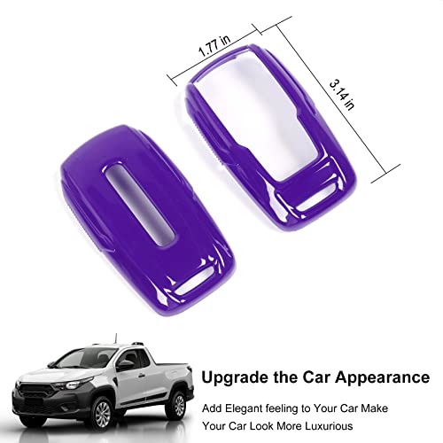 Image of Key Fob Case Cover Key Bag Holder Protection Shell Accessories for Dodge RAM 2018-2026,Purple