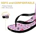 Pink Flamingos Men's Flip Flops Rubber Memory Foam Thong Sandals Dorm Athletic & Outdoor Shoes Anti-Slip Fashion Slides Wide Width Comfy Slippers 50th Birthday Gifts for Him