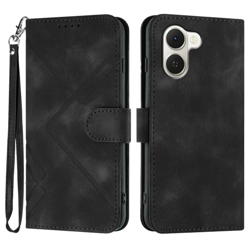 �X�}�z�P�[�X �Ή��@�� for Tecno Spark Go 3 / Pop 20 �X�g���b�v [PU���U�[�{�X�}�z�P�[�X] �E�H���b�g �}�O�l�b�g���� �J�[�h�X���b�g �t���b�v�X�^���h Black