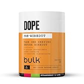 Bulk Polvere Pre-Workout Dope | Strawberry Lime | 3g Creatine per Serving | 200mg Caffeine | Citrulline Malate & Arginine AKG | Beta-Alanine | Energy, Focus & Performance | 510g Supplement