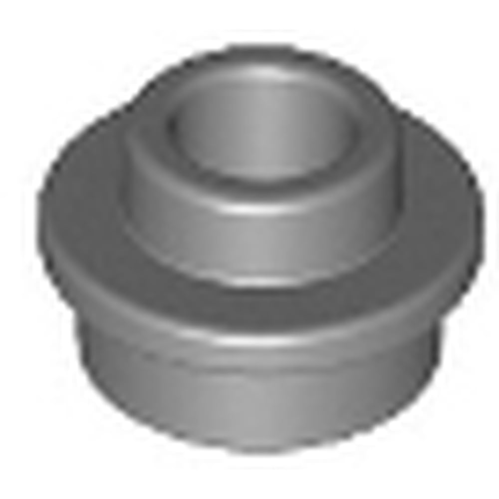 LEGO Plate, Round 1 x 1 with Open Stud, Part 85861 (Dark Bluish Gray, 100, count) — image 1