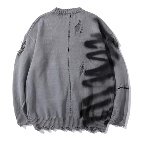 Pull streetwear gris pour homme idéal pour l'hiver