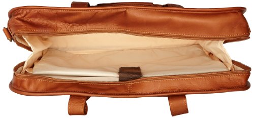 Claire Chase Professional Computer Briefcase, Saddle, One Size #TOP4