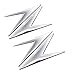 1 par Chrome Z Estilo del Tanque de la Motocicleta de la Etiqueta engomada 3D Moto Combustible Insignia del Emblema for Kawasaki Z300 Z750 Z800 Z900 ZZR1400 Pegatinas