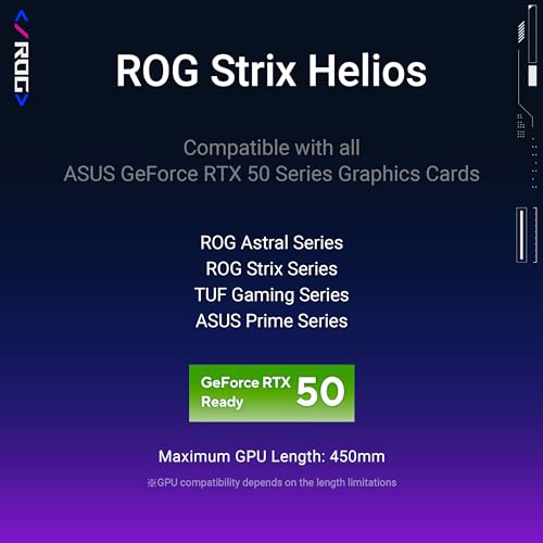 ASUS ROG Strix Helios RGB White Edition EATX Mid-Tower Gaming PC Case - image 7