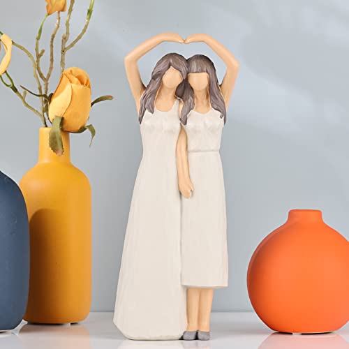 Sister Figurines,By My Side Sister Sculpture,Friendship Statues For Women,Bff Gifts For Women, Gifts For Sisters From Sisters,Sister Best Friend,Christmas Friendship Gift,Same-Sex Friendships Gift #TOP6