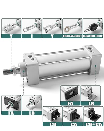 Image of Universal Swing Coupling Floating Joint M10x1.25 for Pneumatic Cylinder, Alignment Compensation Connector Full Set Accessories (FD32)