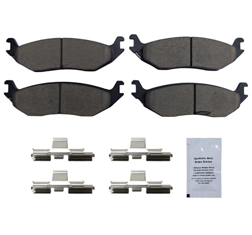 Image of HUSCH D898 Rear Ceramic Brake Pads Kit Fit For Dodge Durango 2004, For Dodge Ram 1500 2002-2004