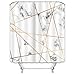 Produktbild X-Labor Marmor Duschvorhang 240x200cm Wasserabweisend Stoff Anti-Schimmel inkl. 12 Duschvorhangringe Waschbar Badewannevorhang 240x200cm Muster-H