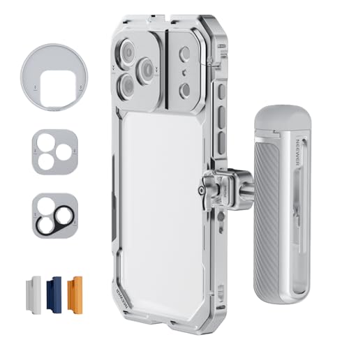 Cage vidéo iPhone 17 Pro NEEWER pour filmer vos vlogs de voyage avec poignée Bluetooth