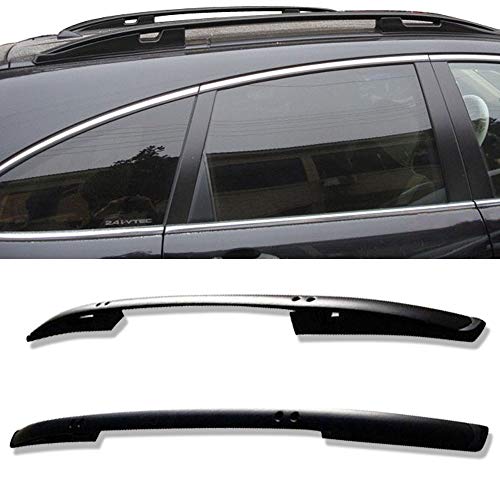 FREEMOTOR802 Roof Rack Side Rails Compatible with 2007-2011 Honda CR-V, OE Style Black Aluminum Roof Rails Rooftop Cargo Luggage Carrier Replacement