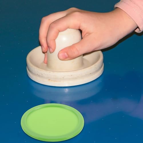NOLITOY 12pcs Weighted Air Hockey Pucks 64mm Plastic Ice Hockey Table Accessories Replacement Game Equipment for Home and Arcade Use - Thumbnail 4