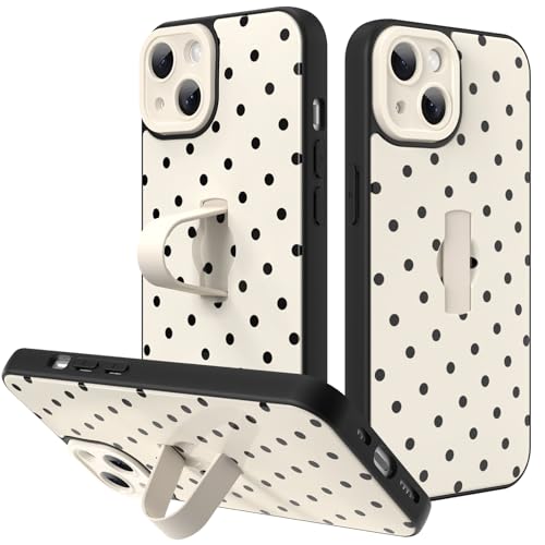 KANGHAR Compatible with iPhone 14 Case White Dot Pattern