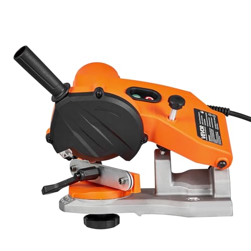 VEVOR Electric Chainsaw Sharpener, 85W Bench Saw Chain Sharpener 5000RPM, Professional Chainsaw Sharpening Tool with 2 Grinding Wheels & LED Light for Woodworking, Logging, Gardening by VEVOR - Used condition - Image 3