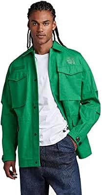 G-Star Para Hombre Chaqueta E Core Unisex Field, Verde (jolly green D22915-D342-D608), XXL
