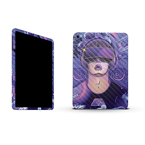 Image of MightySkins Carbon Fiber Skin Compatible with Apple iPad 10.9 inch 10th Gen (2022) Full Wrap Kit - VR Dream | Protective, Durable Textured Carbon Fiber Finish | Easy to Apply | Made in The USA