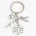 DdA8yonH Porte Clef,1 pc Faire ce Que Vous Aimez ch J'aime Danser Porte-clés Ballerine Porte-clés Ballet Cadeaux pour Femmes Fille Danseur Bijoux