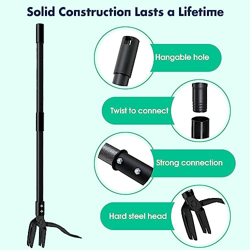Lilyvane CHUCAOJIA-MSH2.0 Weed Puller With Long Handle- 63Inch thumb #4