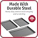 GoodCook Everyday Nonstick Carbon Steel Baking Sheet Set, 3 Pack – Small 13” x 9”, Medium 15” x 10”, Large 17” x 11” – Carbon Steel Cooking Pans, Cookie Sheet Bakeware Set