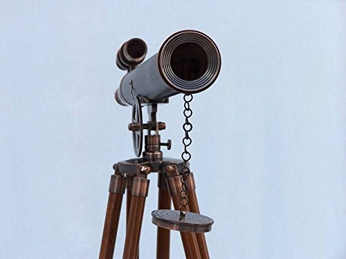Nauticalmart Floor Standing Antique Copper with Leather Griffith Astro Telescope 65