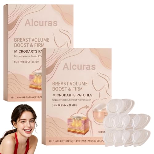 Alcuras Breast Volume Boost & Firm Patches - Natural Enhancement & Lifting Stickers for Firmer Fuller Breasts (2boxes)