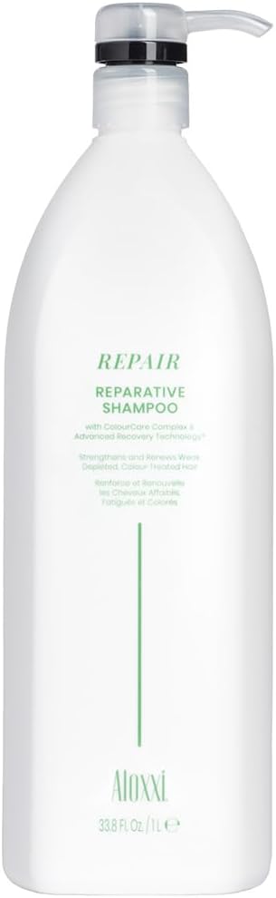 ALOXXI Reparative Hair Repair Shampoo for Damaged Hair with ColourCare Complex and Advanced Recovery Technology Cleanses Over-Processed Hair, 33.8 Fl Oz