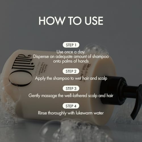 Image of Vegan Nourishing Scalp Shampoo with Black Tea, Hyaluronic & Amino Acids to Strengthen Scalp Barrier, Creamy Woody Scent, Paraben, Sulfate & Silicone Free 450ml / 15.22 fl. Oz
