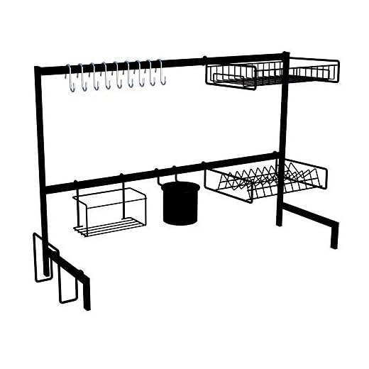 Cozinha Suspensa Modular Autosustentável Escorredor 20 Peças (PRETA)