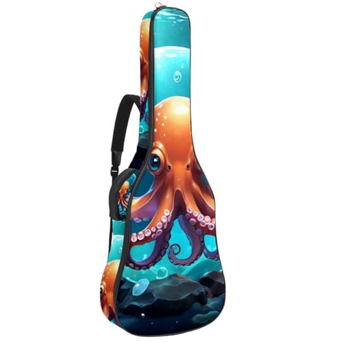 Housse guitare acoustique étanche avec couche de protection et plusieurs poches