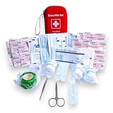 Erste Hilfe Set klein + Nachf&uuml;llpack + Stripes - Sanit&auml;ter Kreation - Taschenformat - Outdoor - Kinder - Fahrrad - Rucksack