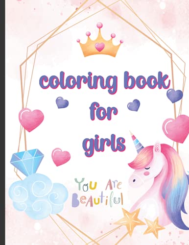 COLORING BOOK FOR GIRLS: Beautiful Coloring Pages for Brave and Awesome Girls|Cute Fairytale Coloring Designs For The Most Charming Children| Sparkle and Shine| Activity Books For Kids Ages 3-6, 6-9 image 2